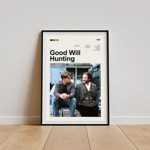 Good Will Hunting Poster, Unframed,Good Will Hunting Movie Poster Print, Good Will Hunting Poster Wall Decor, Movie Posters Art, Landscape, Decoration Room(Note: Frame shown for display only)