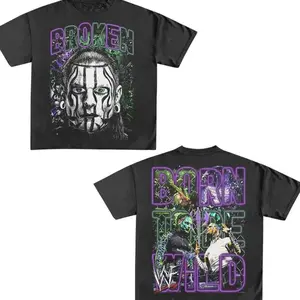 Jeff Hardy W.W.E Graphic Tee – Broken & Born to Be Wild! Extreme Wrestling Shirt, Hardy Boyz Tribute, Vintage W.W.F Attitude Era Merch for True 5