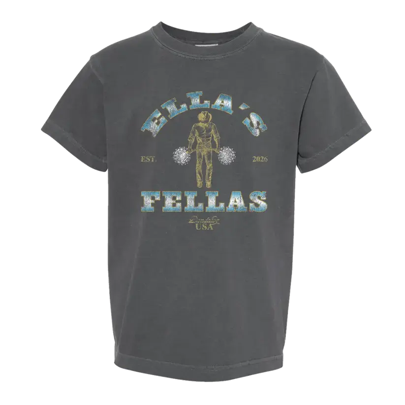 Youth Ellaa Fellass Tee, Ellaaa Fellas Graphic Shirt, Vintage 90s Country Music Shirt