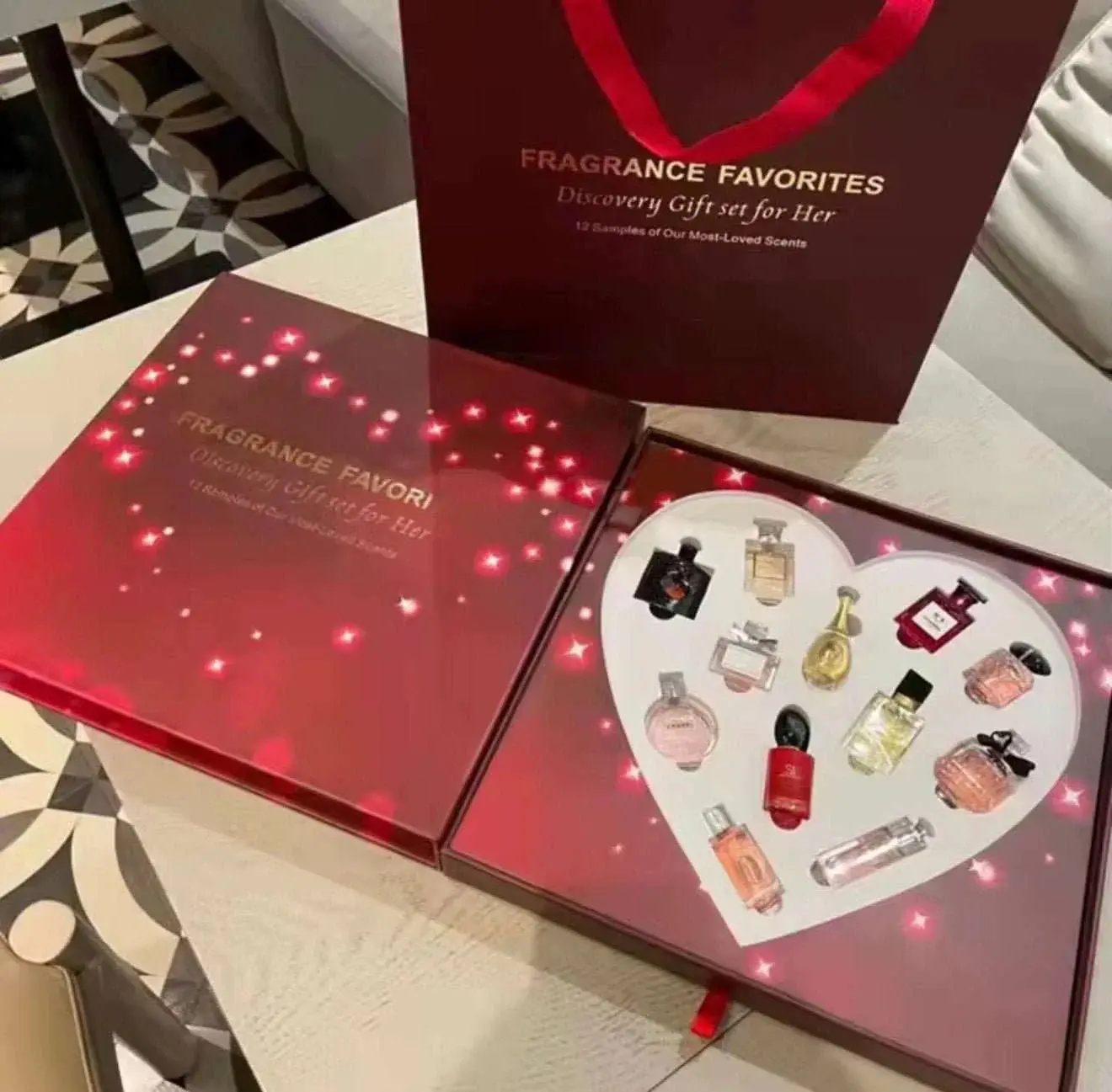 Women's Best Mini Body Spray Perfume Sets - Small-Size Fruitful Floral Fragrance Top Sample Parfum Kit