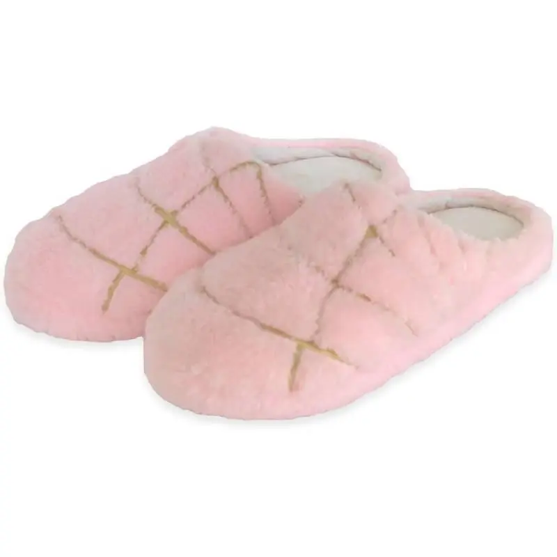 Concha Unisex Adult  Slippers - Fluffy Warm Home Pull-On Slipper-Pink, Faux Fur, Foam And  Memory Comfortable Slippers, Casual, Round Toe