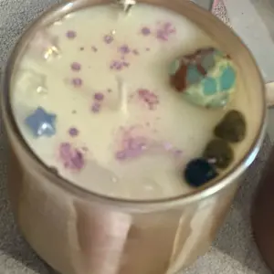 Fairytales candle, handmade candles with crystals for protection and positivity. tiktok