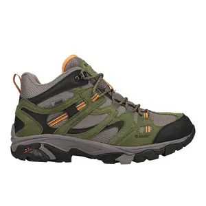 Hi-Tec Mens Ht Ravus Mid Hiking Hiking Casual Boots Ankle - Green, Grey
