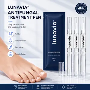 Lunavia Antifungal Pen 25% Undecylenic Acid Toenail Fungus Treatment Nail Growth Serum with Clove Bud Oil and Vitamins Helps Athlete's Foot Jock Itch Ringworm Supports Healthy Fingernails and Toenails