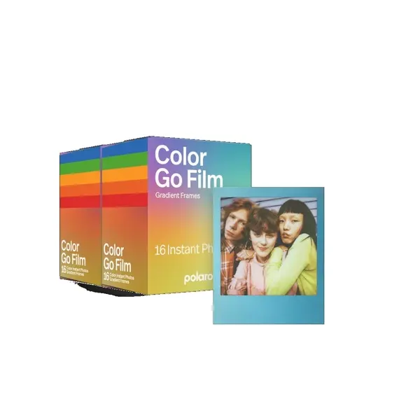Polaroid Go Color Film Gradient Multi-Color Double Pack x2 - 32 Photos for Polaroid Go Camera