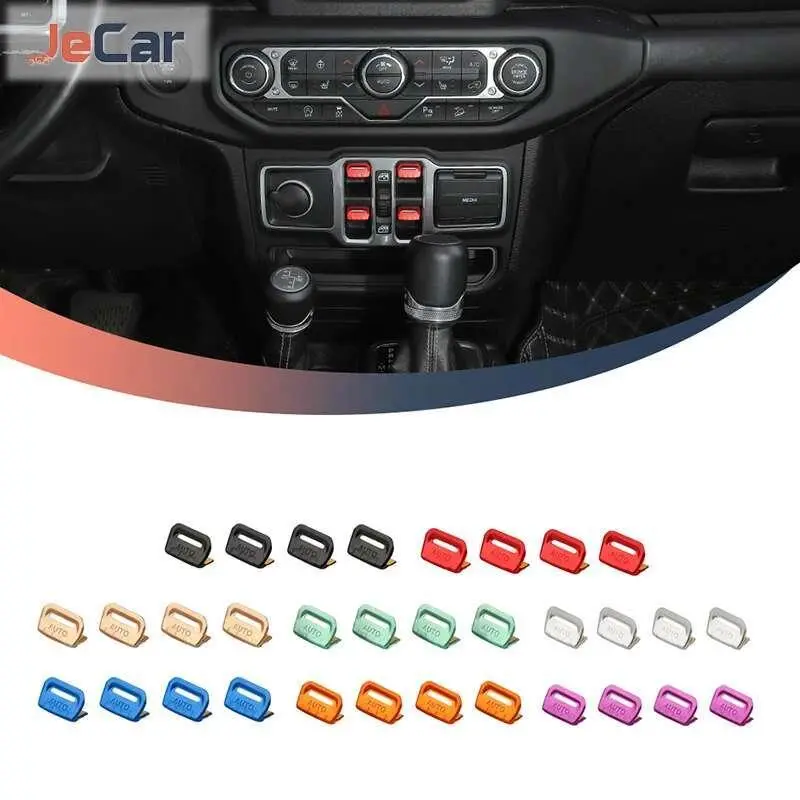 2026 New JeCar Window Control Button Cover Stickers Ornament For Jeep Wrangler JL/JT Gladiator 2018 UP Car Interior Mouldings Accessories