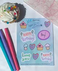 Happy Birthday Sticker Sheet