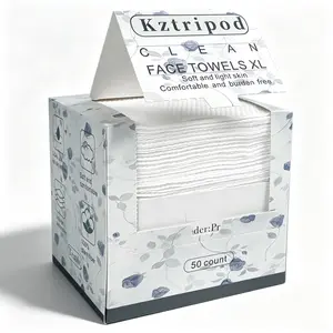 Disposable Facial Towels,XL, 50 Count/Box, Soft & Large for Sensitive Skin,Thickened Soft Absorbent Skin-Friendly Face Towels, Eco-Friendly Skincare Wipes,big towel,microfiber towel,soft cleaning towel