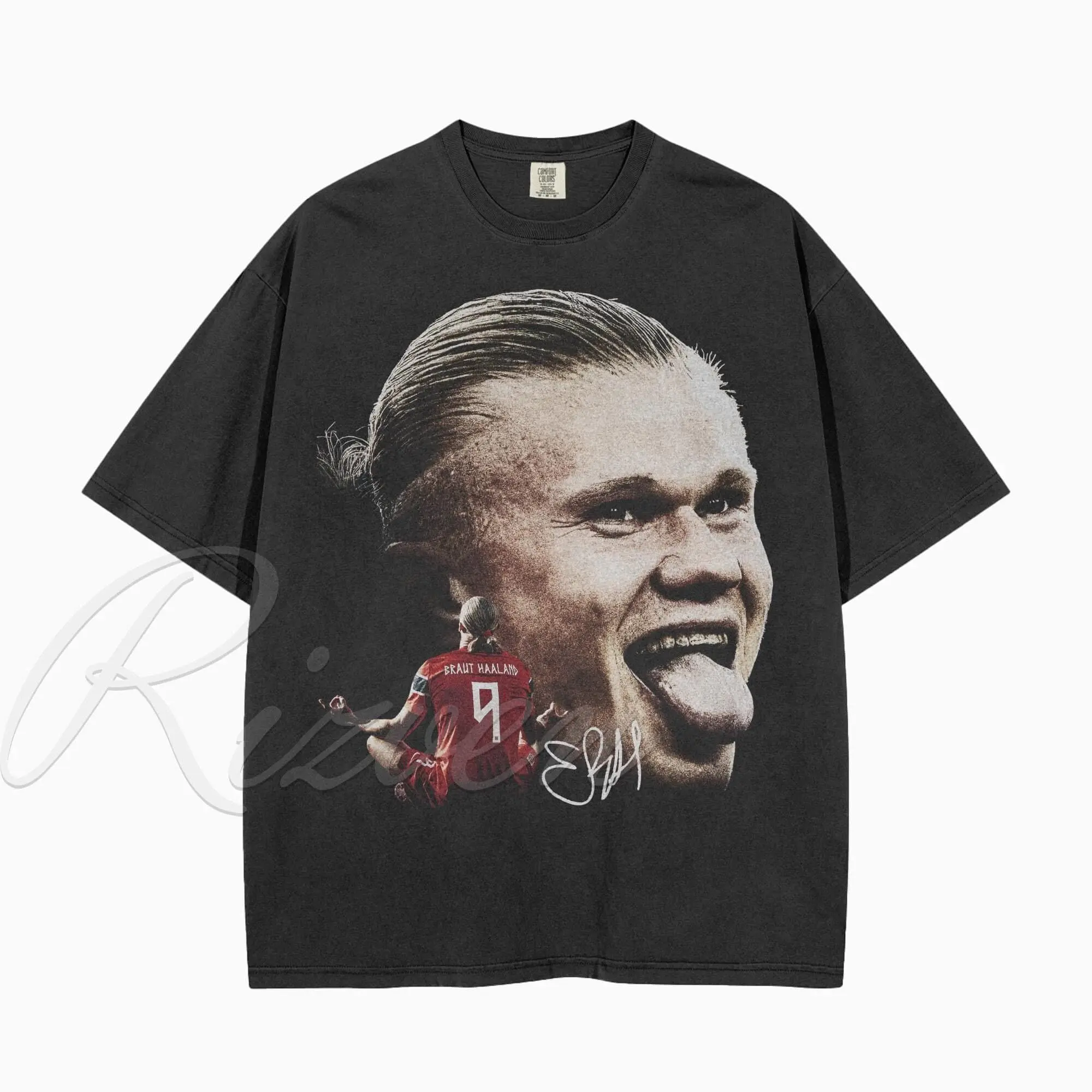 Erling Haaland Shirt Vintage Big Head , Comfort Colors 90s unisex shirt