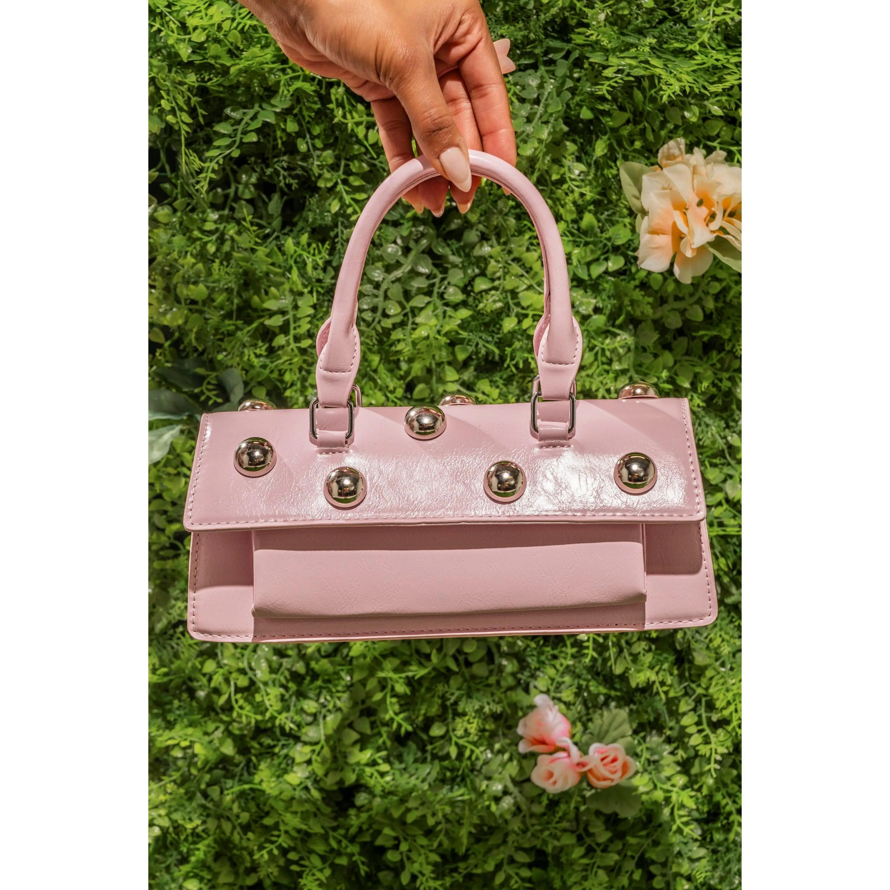 PERRI DOME EMBELLISHED PURSE