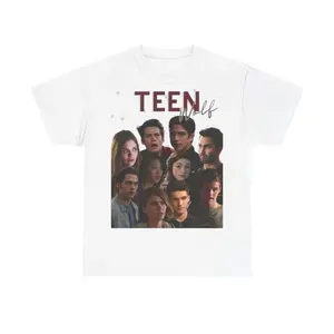 Teen Wolf Inspired Graphic T-Shirt - In White & Black