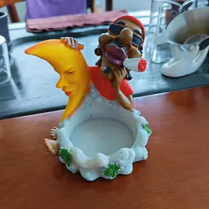 1pc Jamaican Statue Ashtray - Caribbean Decor with Red Bandana, Resin Cigarette Holder Tray for Home, Bar, Party - Tropical Decoration Gift for Reggae Fans & Jamaican Culture Lovers