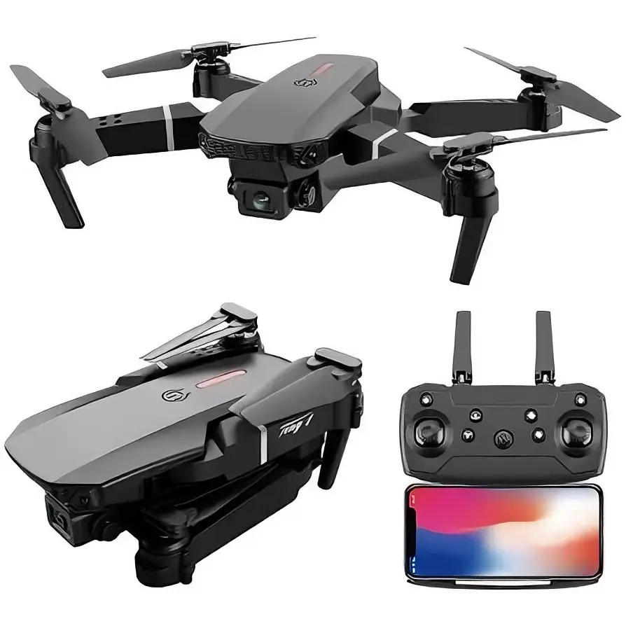 Foldable Drone with Remote Control and Smartphone Compatibility for Easy Operation and Enhanced User Experience