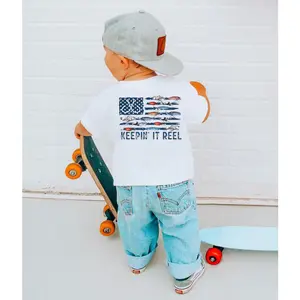 Wholesale Keepin' It Reel youth Fishing TeeYouth Shirt, #southernboy clothes, toddler boy clothes, western baby clothes, trending summer, casual, gift for son, cotton, comfortable