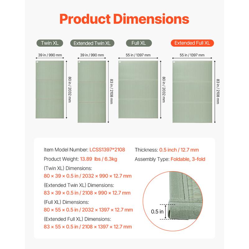 VEVOR Japanese Tatami Mat,  , King Size Foldable Japanese Tatami Mattress( Natural Rush Grass), Japanese Floor Mattress with Non-Slip Backing & Fresh Scent, Futon Mattress for Sleeping Meditation Yoga