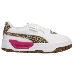 PUMA Womens Cali Dream Natural Lux Lace Up Sneakers Shoes Casual - White