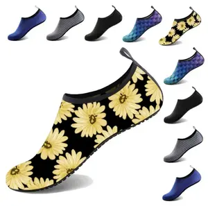 Quick Dry Fitness Breathable Water Shoes for Beach Swimming Aqua Socks Colorful Design Foldable for Indoor&Outdoor Yoga Barefoot Slippers for River Diving Surf for Women Men