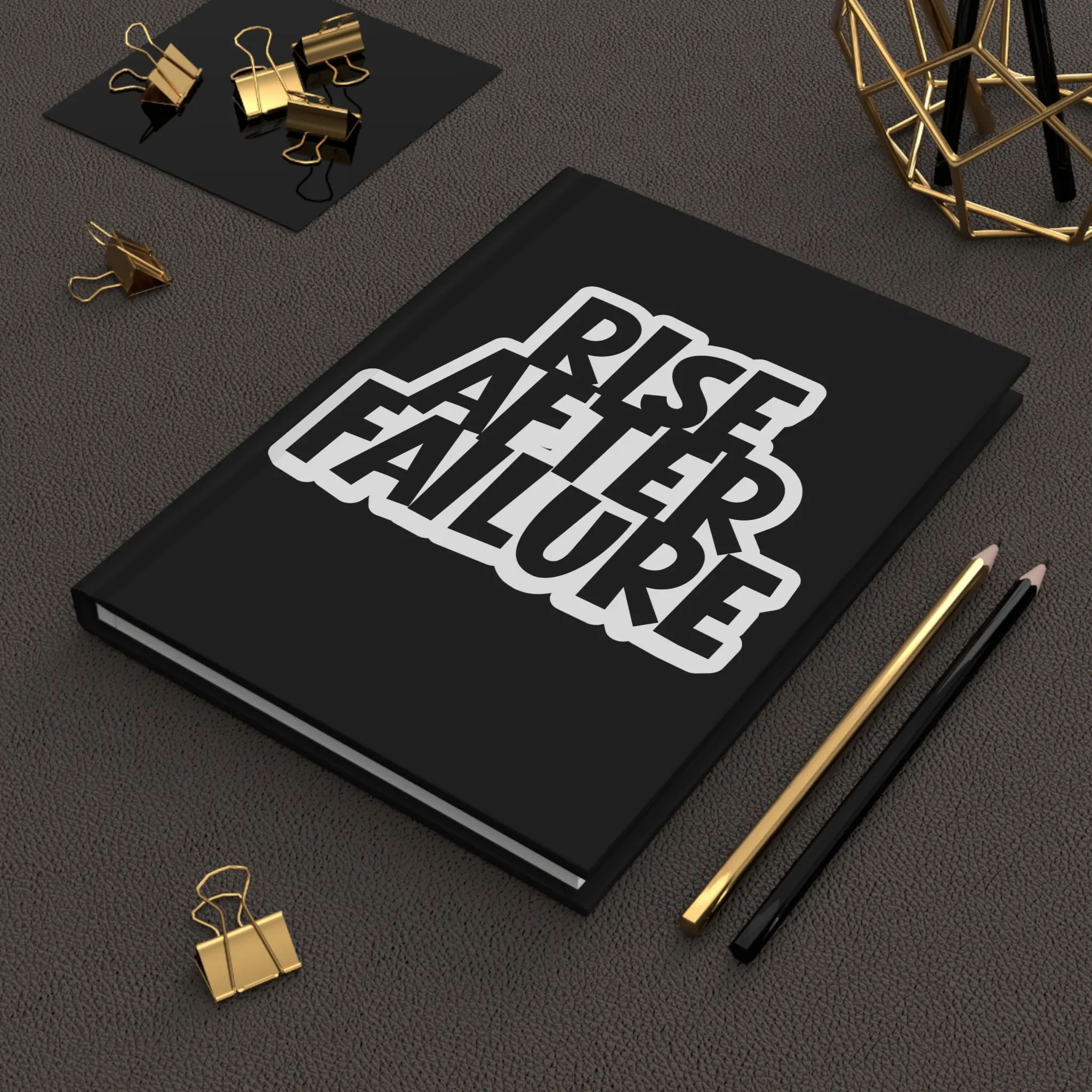 RISE AFTER FAILURE Blank Journal for Writing and Sketching - Hardcover Matte Journal, Notebook, Diary, Sketchbook, Scrapbook, 5x7 inches