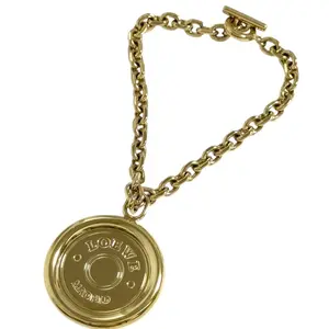 Pre-owned Loewe Zinc Alloy Small Leather Goods Logo Coin Charm