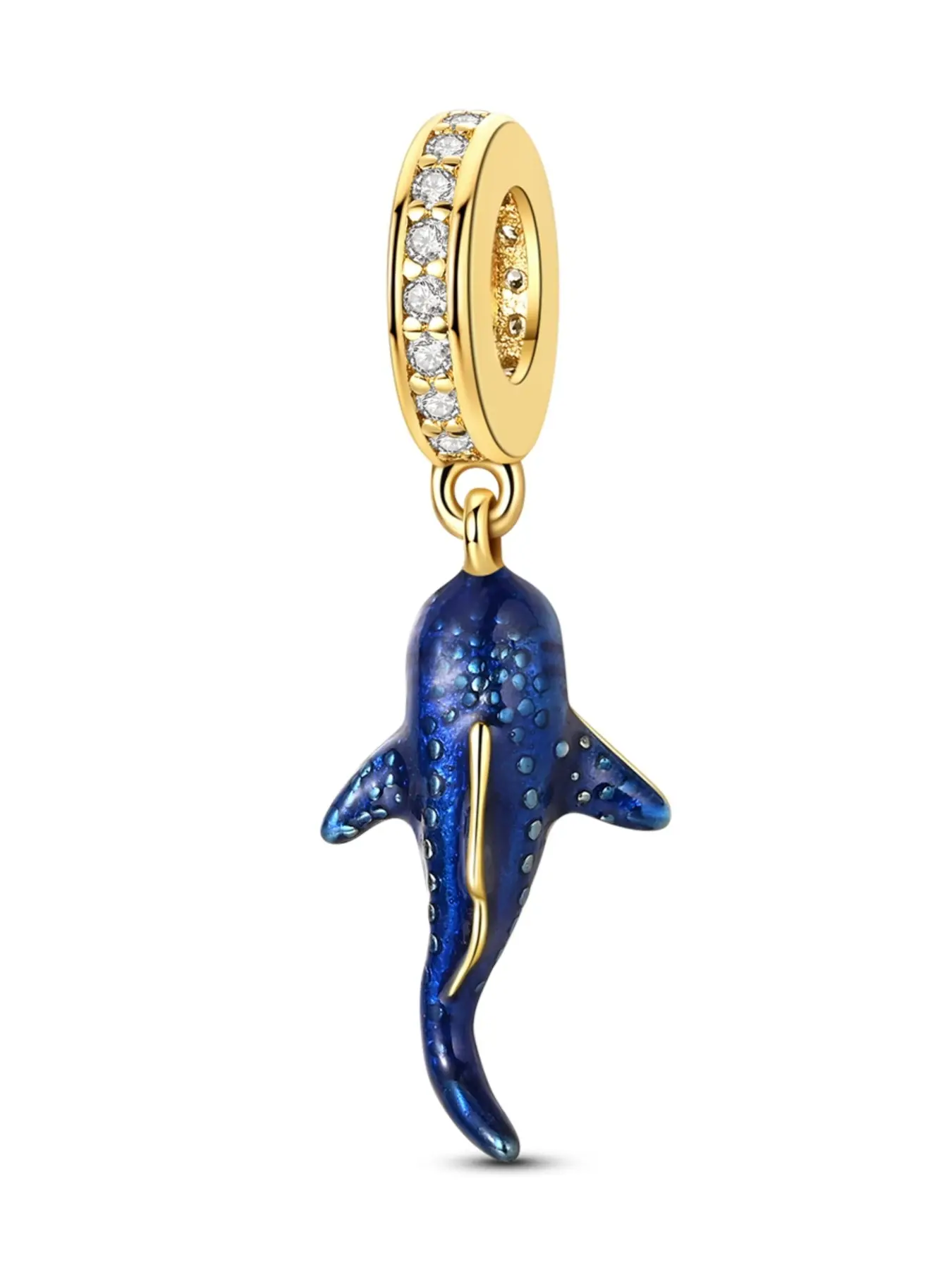 Glow-In-The-Dark Shark Pendant Jewelry, Suitable for 3mm Bracelet Necklace DIY Charms, Elegant Gift for Women
