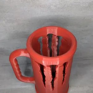 Monster Mug Holder - Red Plastic Cup with Unique Design for Easy Grip and Stylish Storage
