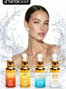 Serum Facial Elixir Quartet Set with Vitamin C, Retinol, Hyaluronic Acid & Niacinamide | Anti-Aging Face Serum Kit for Wrinkles, Dark Spots & Glow | Clean Beauty, Viral Skincare, Trending on TikTok | High Cosmetic Agency Luxury Results Youll Love Today!!!