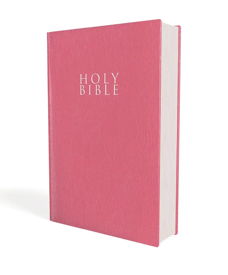 NIV, Gift and Award Bible, Leather-Look, Pink, Red Letter, Comfort Print Paperback – March 5, 2019
