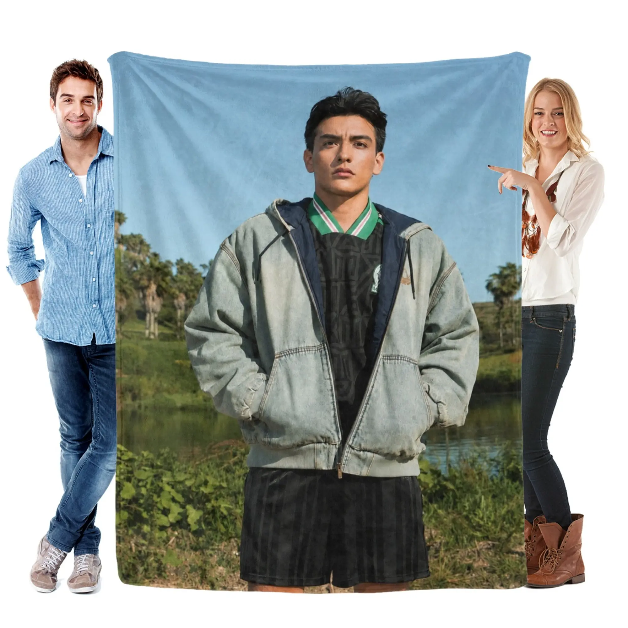 Gilberto Mora Throw Blanket Portrait Flannel Fleece Blanket Mexico Soft Cozy Plush Bed Blanket For Couch Sofa Bedroom Decor Lightweight Warm Blanket For Adults Birthday Holiday Gifts For Fans