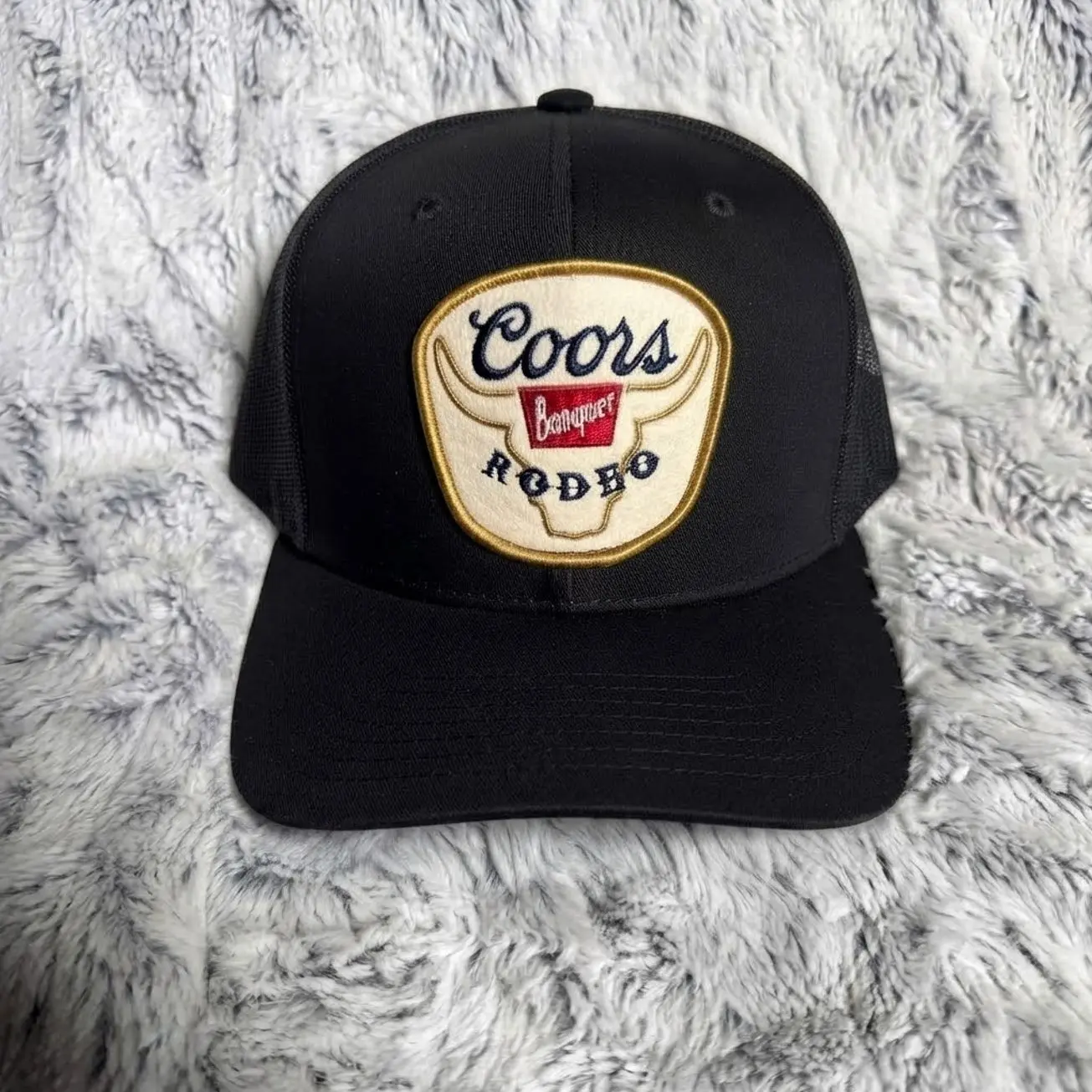 Coors Rodeo Embroidered Retro Hat Trucker Hat Many Colors Snapback Hat, Unisex Casual Street Style, Gift Idea For Her Him, Unisex Everyday Wear