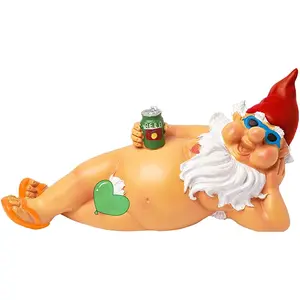 Christmas Resin Gnome Figurine Set, Home Garden Decoration, Couple Design, Beard Dwarf Statues, Wholesale Craft Decorations, Home Ornament