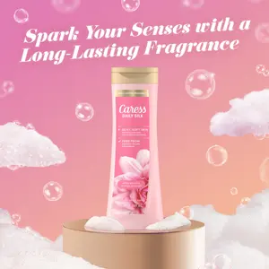 Caress Body Wash for Women, Daily Silk White Peach & Orange Blossom for All Skin 20 fl oz (Pack of 1)