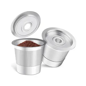 Stainless Steel Reusable K-Cups 2 Pack Compatible With Keurig 1.0 Coffee Maker Machine Coffee Pods Durable & Eco-Friendly