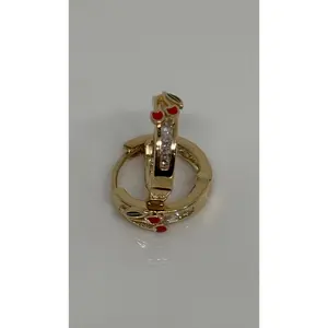 Cherry Mini Hoop Earrings – Cute Red Cherry Dangle Hoops