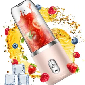 Portable Wireless Automatic Juicer Machine - Electric Juice Maker with Dual Cups & Sports Lid, Ideal for Home, Outdoor Camping, Kitchen |   Perfect Gift