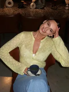 Women's Solid Color Single Button Casual Long Sleeve Cardigan Sweater, Summer & Fall Fashion, Beach Vacation Party Wear