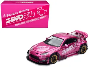 Toyota GR86 "Pandem Rocket Bunny" Pink Metallic with Graphics "APA XPO 2025 Event" 1/64 Diecast Model Car by Inno Models