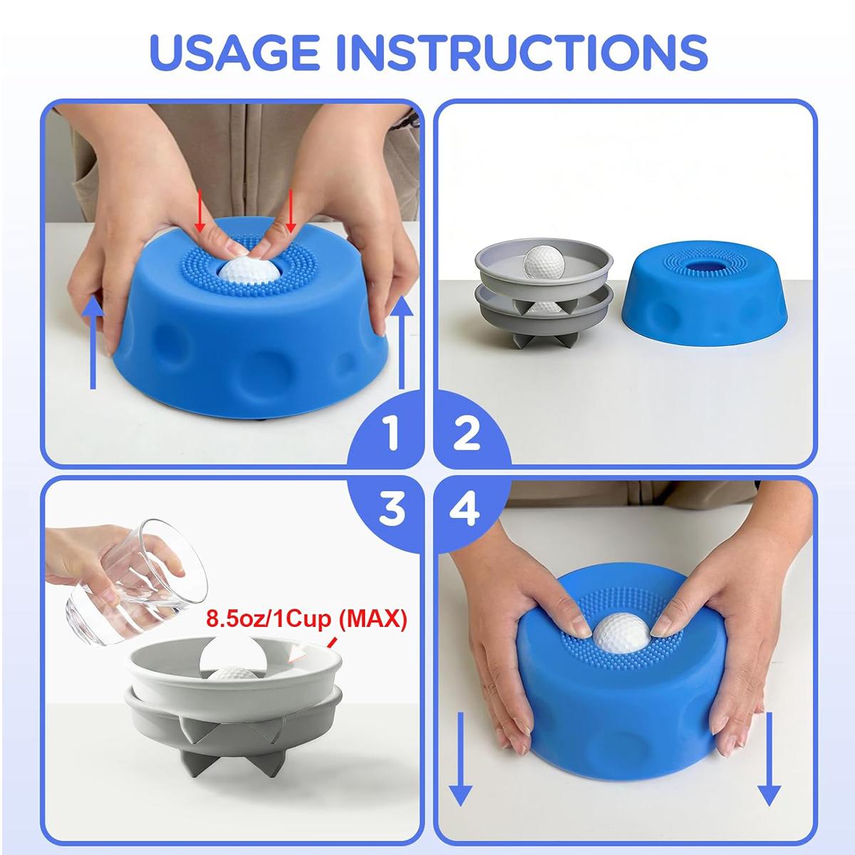 Interactive Rolling Ball Dog Slow Feeder Licking Bowl Anti-Choke Pet Feeding Bowl for Slow Eating & Digestion
