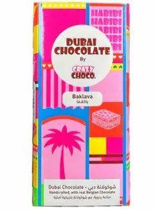 Crazy Choco Dubai Chocolate 150g - Rich, Smooth, Advertitive Snack with Unique Exotic Flavor - Baklava