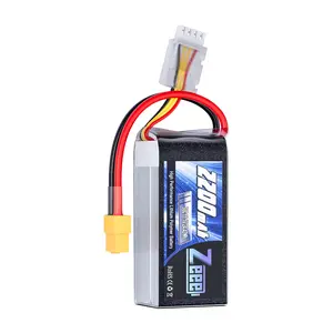 Zeee 3S Shorty Pack Lipo Battery 2200mAh 11.1V 50C Battery with XT60 Plug for RC Car Truck Vehicles RC Boat RC Drone Airplane Quadcopter Helicopter FPV RC Hobby Models
