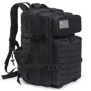 Military Tactical Backpack 45L 3Assault Pack Waterproof Molle Hiking Rucksack for Men&Women large military tactical blade knives 16 pieces