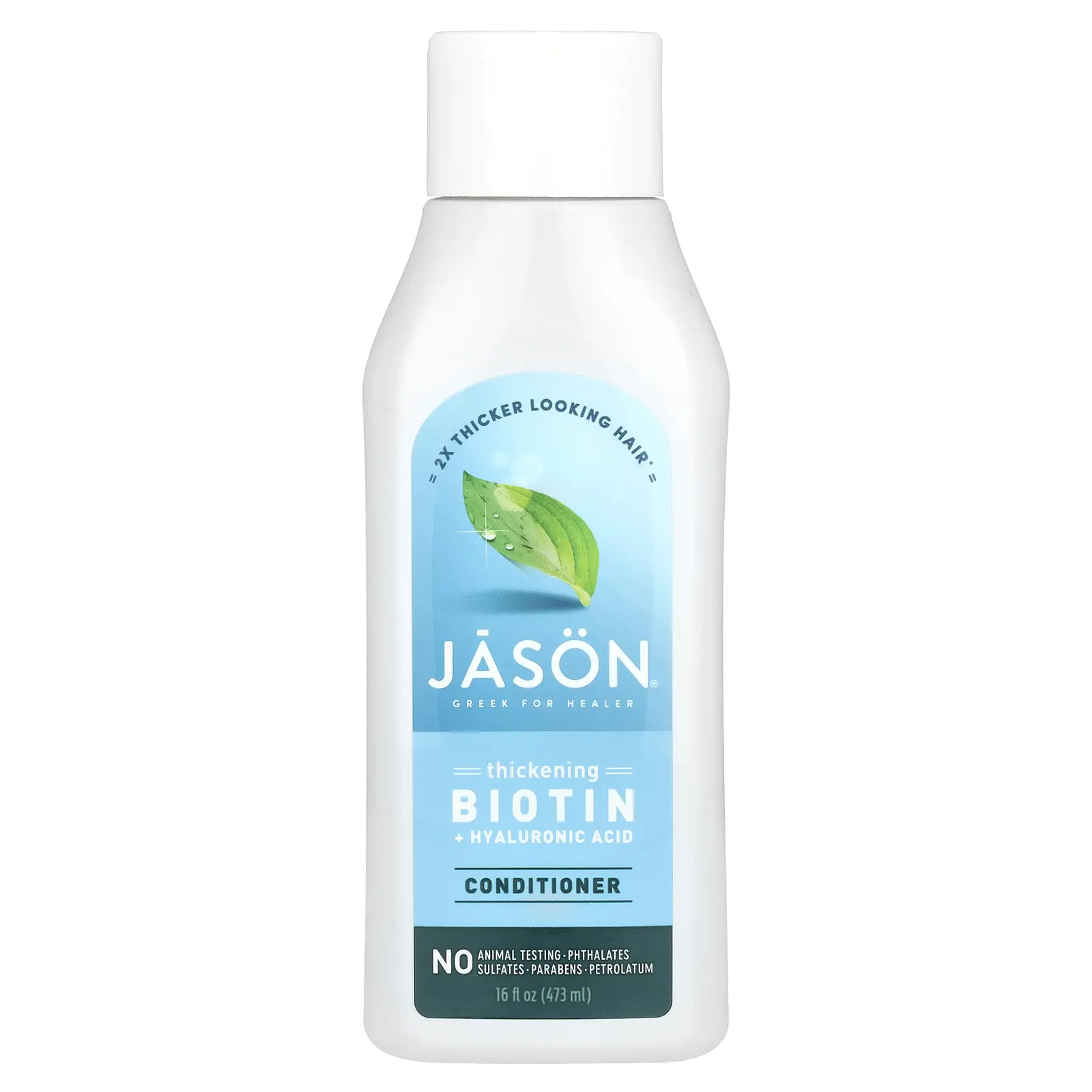 Jason Natural Conditioner, Thickening Biotin + Hyaluronic Acid, 16 fl oz (473 ml)