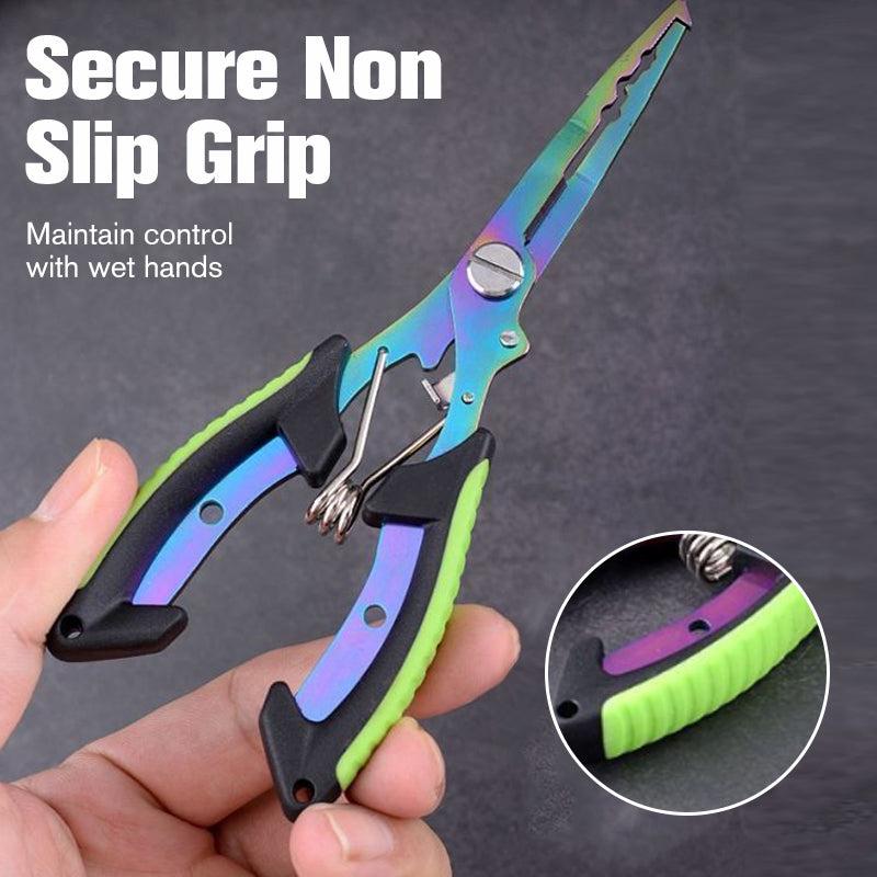 3-in-1 Colorful Multifunctional Fishing Pliers: Integrates Line Cutters and Split Ring Pliers; Suitable for Freshwater and Saltwater Fishing; A Perfect Gift Designed with Anglers in Mind