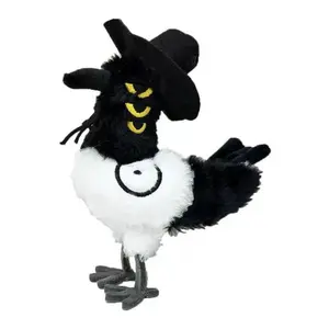 PrimPick Cute plush tiger and crow dolls, home decoration collectible numbers, perfect Christmas, Halloween, room decoration, interesting animal characters