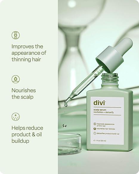 Divi Scalp Serum for Fuller, Thicker-Looking Hair & Healthy Scalp, 30ml - 1 Pack Haircare Blend Divi Scalp Serum for Fuller, Thicker-Looking Hair & Healthy Scalp, 30ml - 1 Pack Haircare Blend