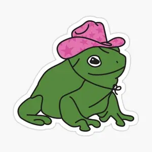 Yehaw... Love this little froggy Sticker