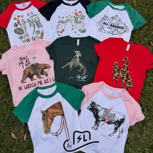 Babydoll style Tees Two Tops western designs