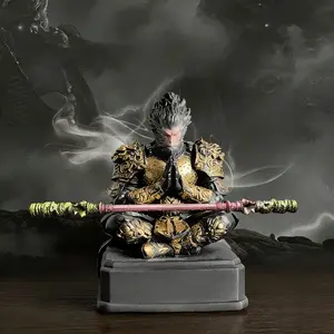 Myth Wu Kong Resin Decoration Figurine, Game Peripheral Hand Model, Journey to the West Theme, Collectible Statue