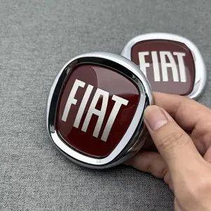 95mm 120mm Car Front Hood Logo Rear Emblem Bonnet Badge Sticker Trunk Cover Accessories For FIAT 600 Panda Pulse Mobi 500X Tipo Strada 500L Fastback Cronos Ulysse Fullback Doblo Toro Qubo Aegea Car Decorative Sticker