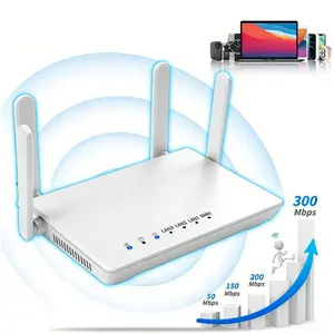 2.4G High-Speed WiFi Router | 300Mbps Wireless | WPA2 Security | 1000sq.ft Long Range Coverage | For Streaming Gaming Remote Work | WiFi Hotspot Router