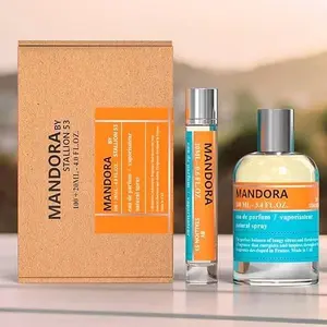 Mandora Stallion 53 3.4 oz for Men - 100ml & 20ml Natural Spray - Perfect Balance of Tangy Citrus and Floral Notes